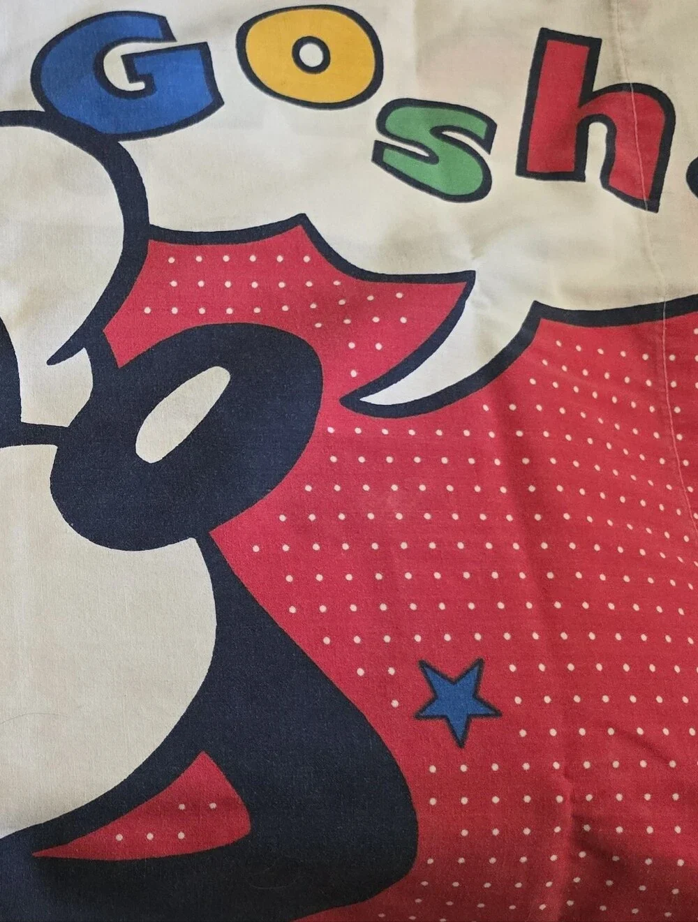 Disney Pop Art Mickey WOW GOSH Single Pillow Case. 20inchx29inch Colorful